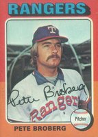 1975 Topps #542 Pete Broberg Baseball Card
