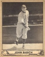1940 Play Ball #191 John Babich Baseball Card