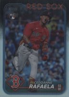 2024 Topps #313 Ceddanne Rafaela Rainbow Foil Baseball Card