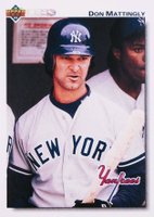 1992 Upper Deck #356 Don Mattingly Gold Hologram Baseball Card