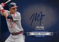 2012 Bowman Sterling Autograph Rookie #MT Mike Trout Baseball Card