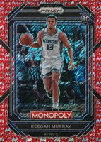 2022 Panini Prizm Monopoly #78 Keegan Murray Red Money Shimmer Basketball Card