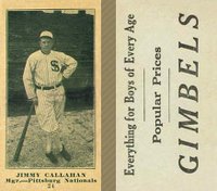 1916 Gimbels #24 Jimmy Callahan Baseball Card