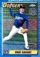 2025 Topps Silver Pack 1990 Chrome Promo #135 Roki Sasaki Baseball Card