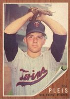 1962 Topps #124 Bill Pleis Baseball Card