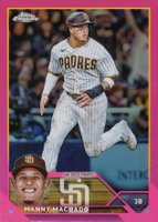 2023 Topps Chrome #124 Manny Machado Pink Refractor Baseball Card