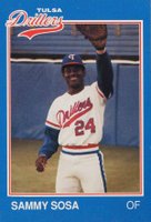 1989 Grand Slam Tulsa Drillers #25 Sammy Sosa Baseball Card