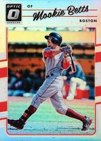 2017 Panini Donruss Optic #77 Mookie Betts Holo Baseball Card
