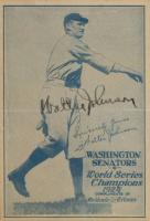 1924 Oakland Tribune  # Walter Johnson Baseball Card