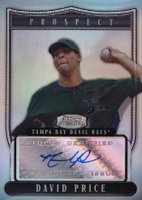 2007 Bowman Sterling Prospects #BSPDPP David Price Autograph-Refractor Baseball Card