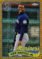 2024 Topps Silver Pack 1989 Chrome Promo #9 Ken Griffey Jr. Update-Gold Refractor Baseball Card