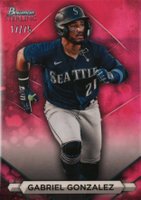2023 Bowman Sterling #BSP91 Gabriel Gonzalez Magenta Baseball Card
