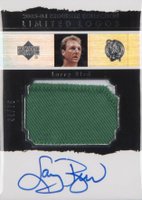 2003 UD Exquisite Collection Limited Logos #LL-LB Larry Bird Autograph Patch Basketball Card
