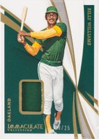 2021 Panini Immaculate Collection #59 Billy Williams Relic Baseball Card