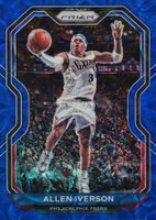 2020 Panini Prizm #19 Allen Iverson Choice Prizm-Blue Basketball Card