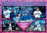 2025 Topps Heritage #462 Los Angeles Dodgers Chrome-Pink Sparkle Refractor Baseball Card