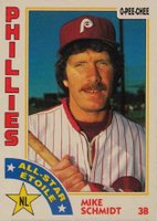 1984 O-Pee-Chee #388 Mike Schmidt Baseball Card