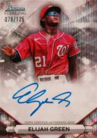 2023 Bowman Sterling Prospect Autographs #PAEG Elijah Green Wave Baseball Card