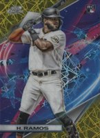 2022 Topps Cosmic Chrome #120 Heliot Ramos Gold Interstellar Refractor Baseball Card