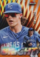 2024 Topps Finest Future So Bright #FSB12 Bobby Witt Jr. Orange Refractor Baseball Card