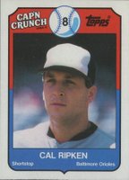 1989 Cap'N Crunch #6 Cal Ripken Baseball Card