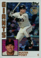 2019 Topps Silver Pack 1984 Chrome Promo  #27 Buster Posey Baseball Card