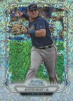 2019 Bowman Sterling #BSR69 Austin Riley Speckle Refractor Baseball Card