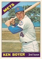 1966 Topps #385 Ken Boyer Baseball Card