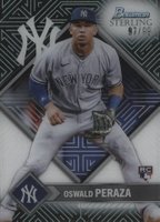 2023 Bowman Sterling Sterling Tek #ST17 Oswald Peraza Baseball Card