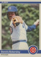 1984 Fleer Update #U-34 Dennis Eckersley Baseball Card