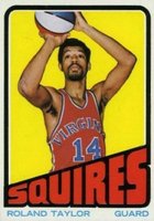 1972 Topps #177 Roland Taylor Basketball Card