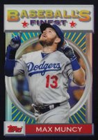 2020 Finest Flashbacks #95 Max Scherzer Black Refractor Baseball Card