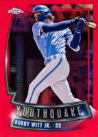 2023 Topps Chrome Youthquake #YQ3 Bobby Witt Jr. Red Baseball Card
