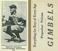 1916 Gimbels #135 Steve O'Neill Baseball Card