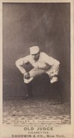 1887 Old Judge #112-1c Con Daley Hands on knees-Indianapolis Baseball Card
