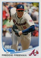 2013 Topps #105 Freddie Freeman Running Baseball Card
