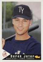 1994 Classic Tampa Yankees #1 Derek Jeter Baseball Card