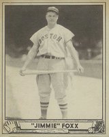 1940 Play Ball #133 Jimmie Foxx Baseball Card