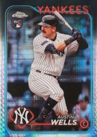 2024 Topps Chrome #281 Austin Wells Prism Refractor Baseball Card