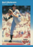 1987 Fleer Glossy #536 Bert Blyleven Baseball Card