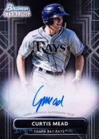 2022 Bowman Sterling Prospect Autographs #PACMD Curtis Mead Baseball Card