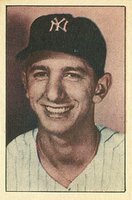 1952 Berk Ross # Billy Martin Baseball Card