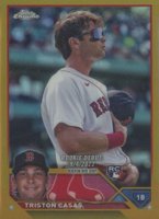 2023 Topps Chrome Update #USC125 Triston Casas Gold Refractor Baseball Card