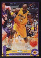 2003 Topps Chrome #32 Karl Malone Black Refractor Basketball Card