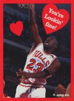 1991 Cleo Michael Jordan Valentines # You're Lookin' Fine! Red Border-Perforated Basketball Card