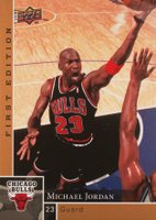 2009 Upper Deck First Edition #23 Michael Jordan Gold Basketball Card