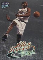 1998 Ultra #33P Allen Iverson Platinum Medallion Basketball Card