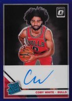 2019 Panini Donruss Optic #180 Coby White Autograph-Purple Basketball Card