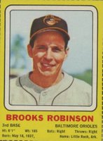 1969 Transogram # Brooks Robinson Hand Cut Baseball Card