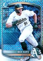 2025 Bowman Mega Box Chrome Prospects #114 Nick Kurtz Baseball Card